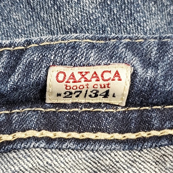 MEK Denim Oaxaca Distressed Boot Cut Women's Jeans - Picture 3 of 7